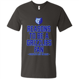 Reasons to be a Memphis Grizzlies Fan Complete List on Back - Men's V-Neck