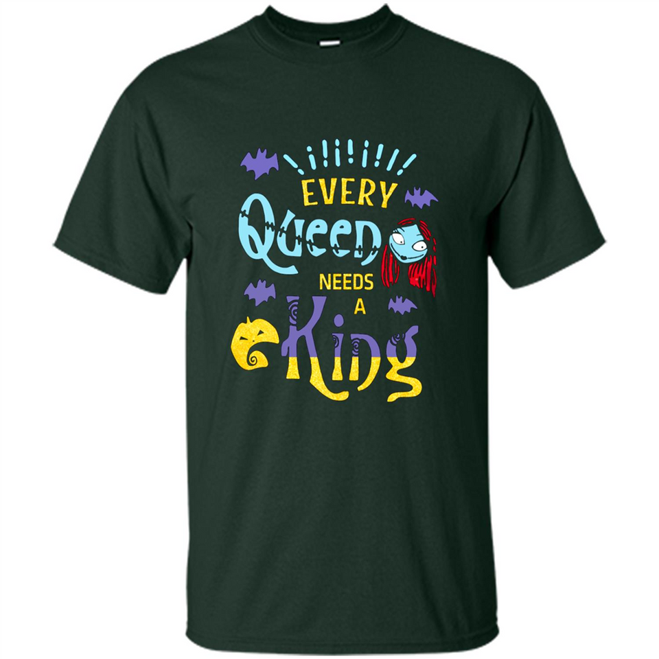 Nightmare Before Christmas Shirt - Sally Glitter Shirt - Every Queen needs a King PINGPONG