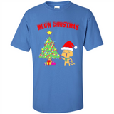 Meow merry christmas- cat and pine merry christmas - Shirt