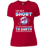 The owl I'm not short I just more down to Earth than most people - Ladies' Boyfriend T-Shirt