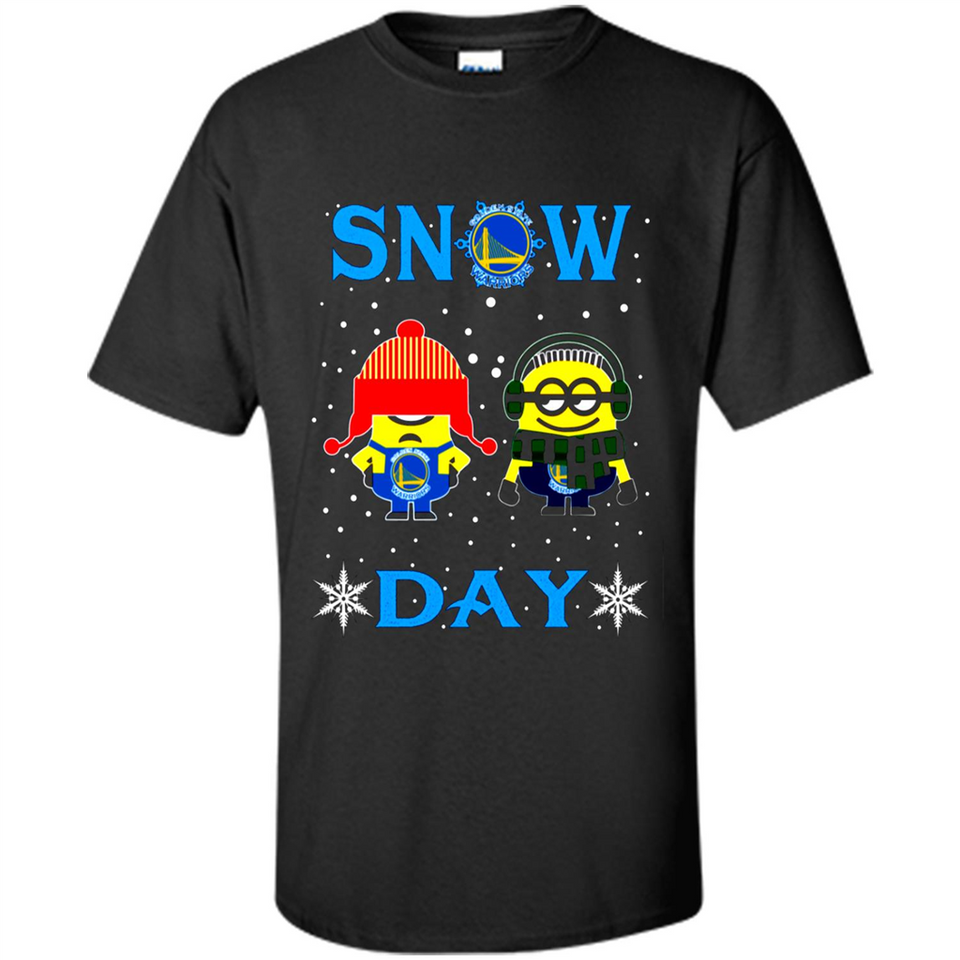 Snow Day Shirt For Golden State Warriors Vs Minion Fans pingpong