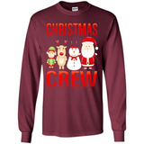 CHRISTMAS CREW Shirt X-mas Santa Snowman Reindeer Elf - Long Sleeve T-Shirt