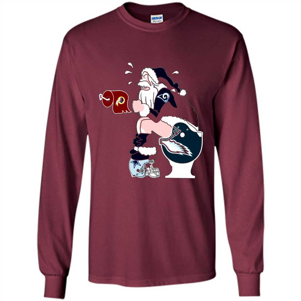 Los Angeles Rams Toilet Santa Claus PINGPONG