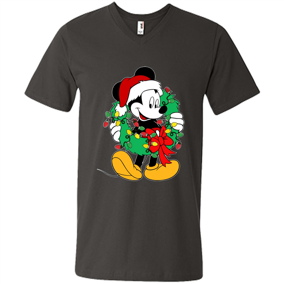 Mickey Mouse Merry Christmas Disney Sweatshirt - Men's V-Neck