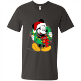 Mickey Mouse Merry Christmas Disney Sweatshirt - Men's V-Neck