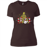 The Beatles chibi Christmas - Ladies' Boyfriend T-Shirt