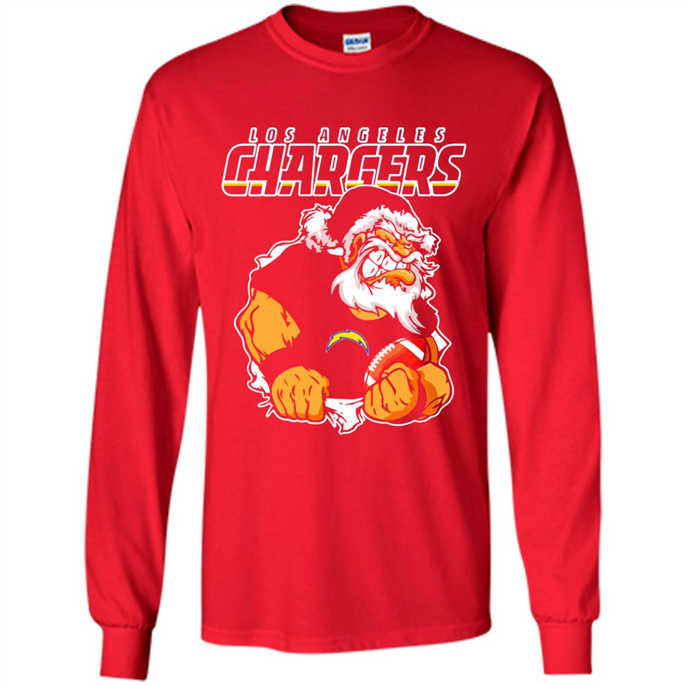 Grumpy Santa Claus Los Angeles Chargers Football Team PINGPONG