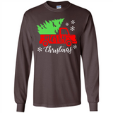 Vintage Christmas Classic Truck T-Shirt with Snow and Tree