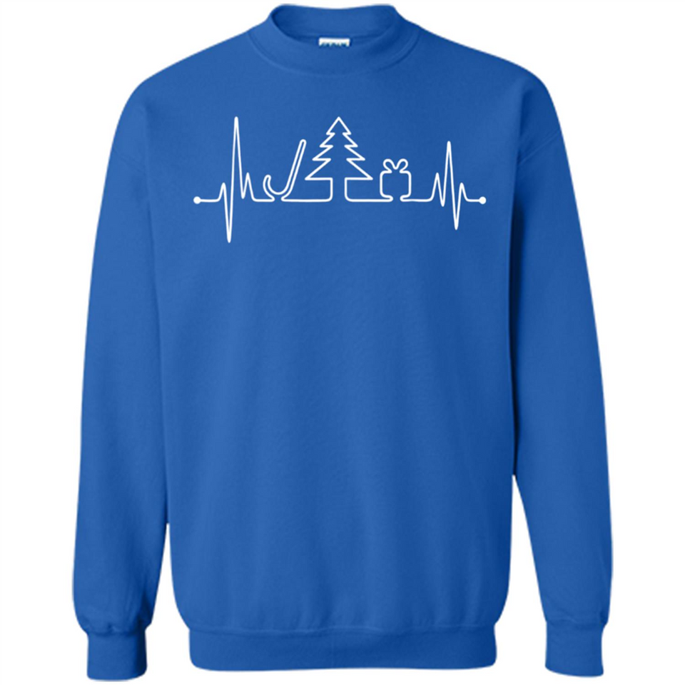 Heartbeat Christmas Tree T-shirt Funny Xmas Costume