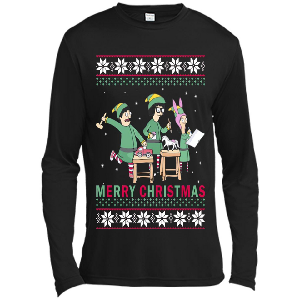 Bob’s burgers Elf Merry Christmas - Canvas Long Sleeve T-Shirt