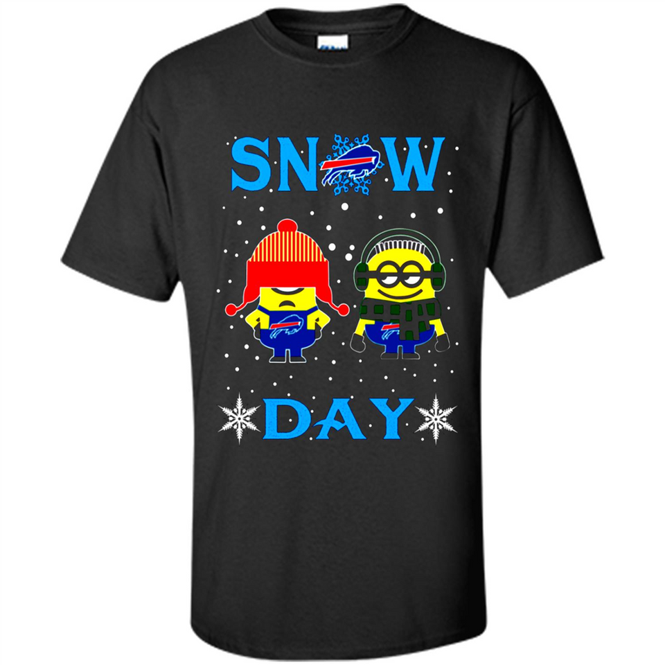 Snow Day Shirt For Buffalo Bills Vs Minion Fans pingpong
