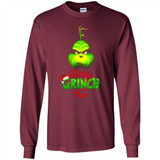 Resting Grinch Face Shirt PINGPONG - Long Sleeve T-Shirt