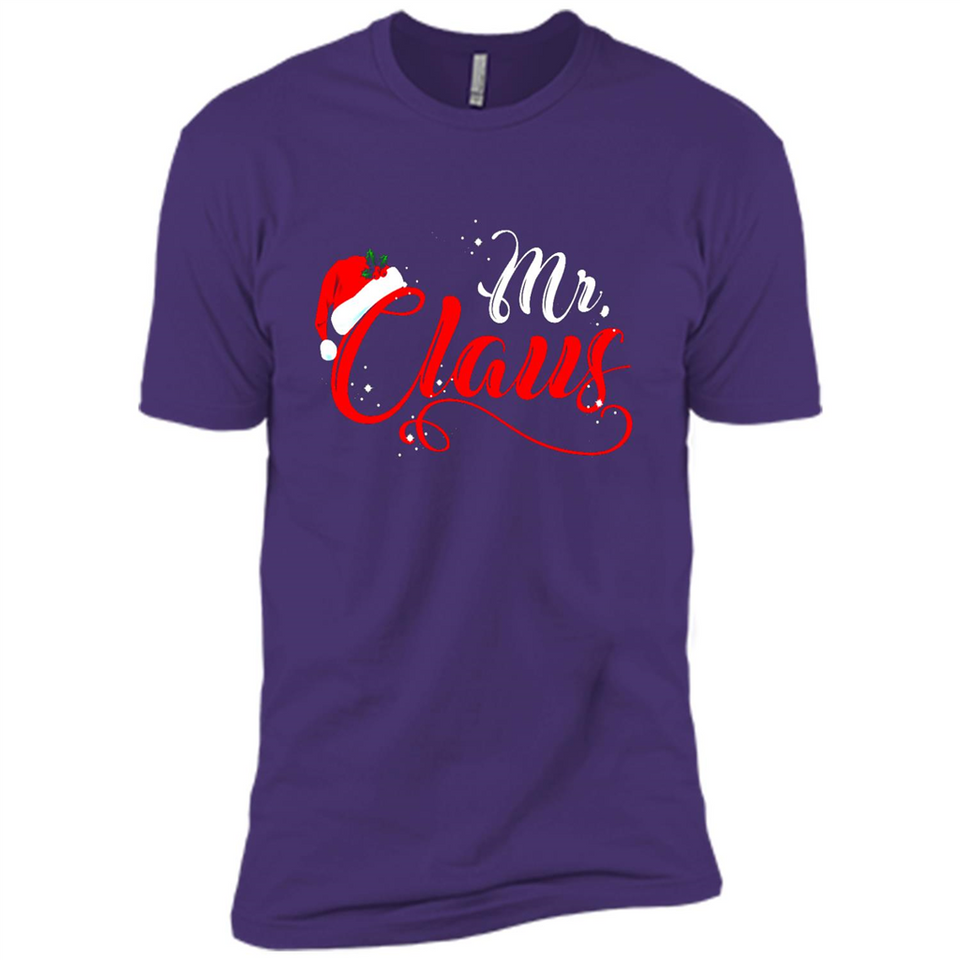 Mr. Claus Santa Claus Merry Xmas T-Shirt - Premium Short Sleeve T-Shirt