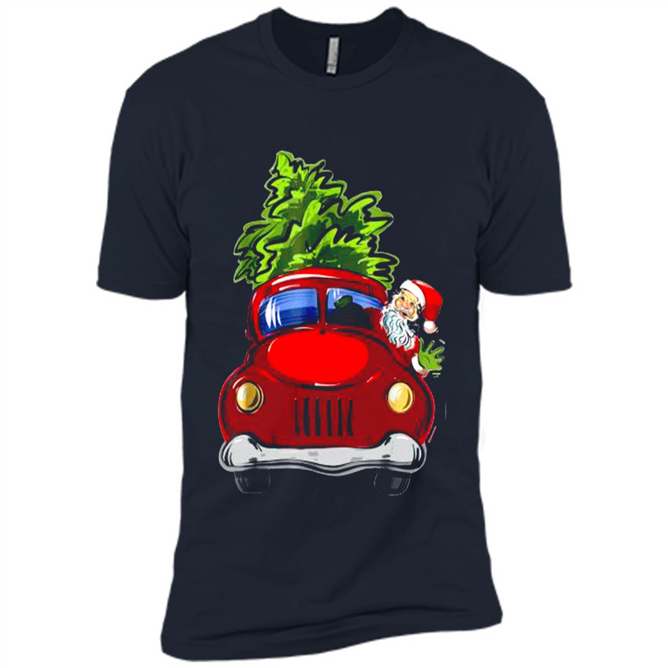Vintage Santa red Truck Christmas Tree PINGPONG