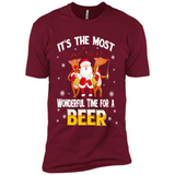 Its The Most Wonderful Time for a Beer - Premium Short Sleeve T-Shirt