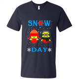 Snow Day Shirt For Calgary Flames Vs Minion Fans pingpong