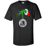 Amazing Dallas Mavericks Glitter Grinch Monogram Ornament Christmas Gift - Shirt
