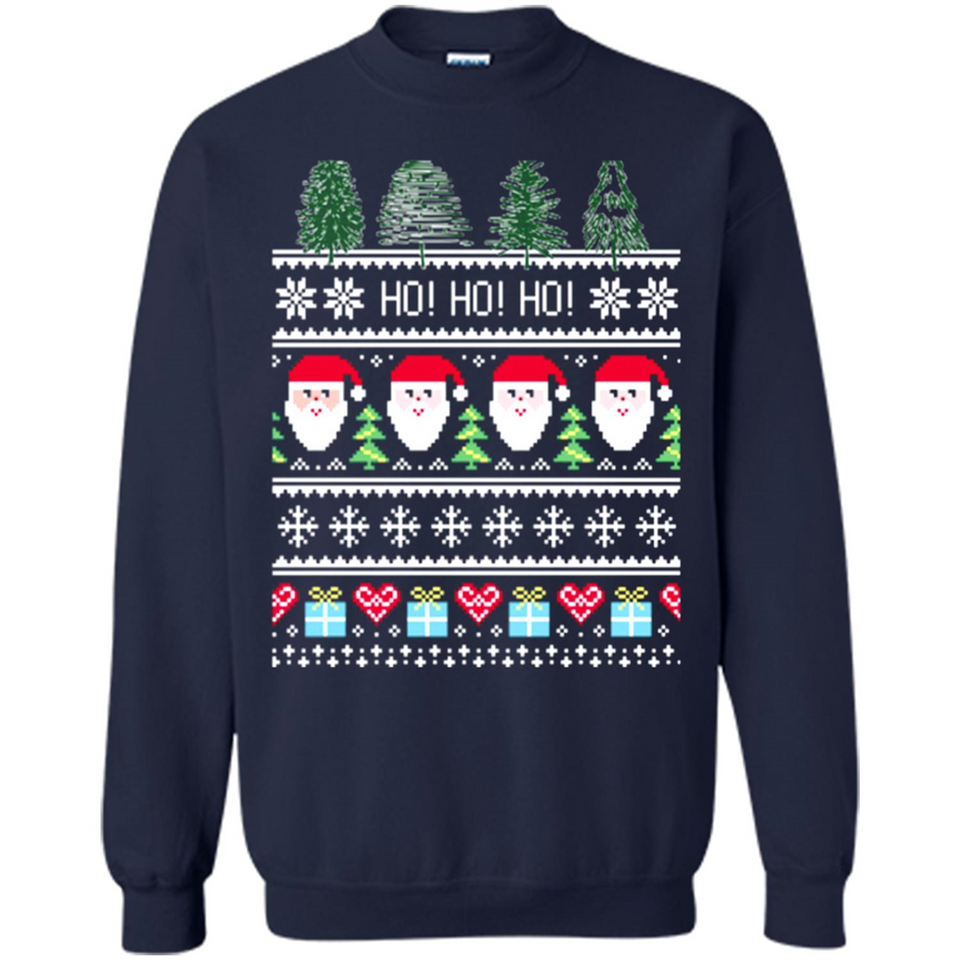 Ugly Merry Christmas Tree Santa Snowflakes