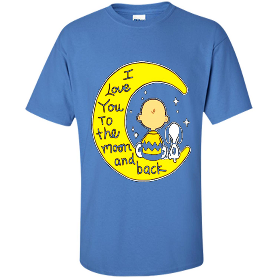 I LOVE YOU TO THE MOON AND BLACK CHARLIE BROWN AND SNOOPY
