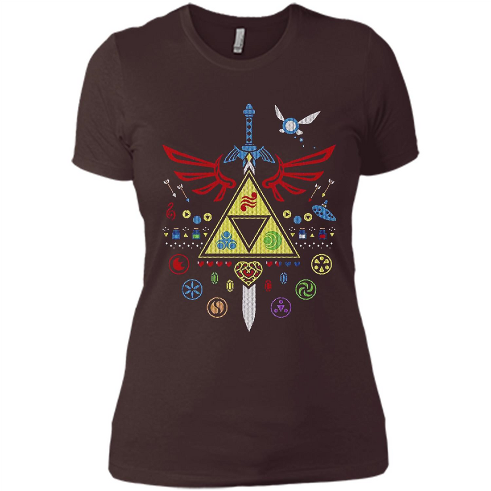 Song of Christmas Time the Legend of Zelda Ugly Sweater Perfect Christmas - Ladies' Boyfriend T-Shirt
