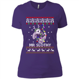 Mr Slothy Christma - Ladies' Boyfriend T-Shirt