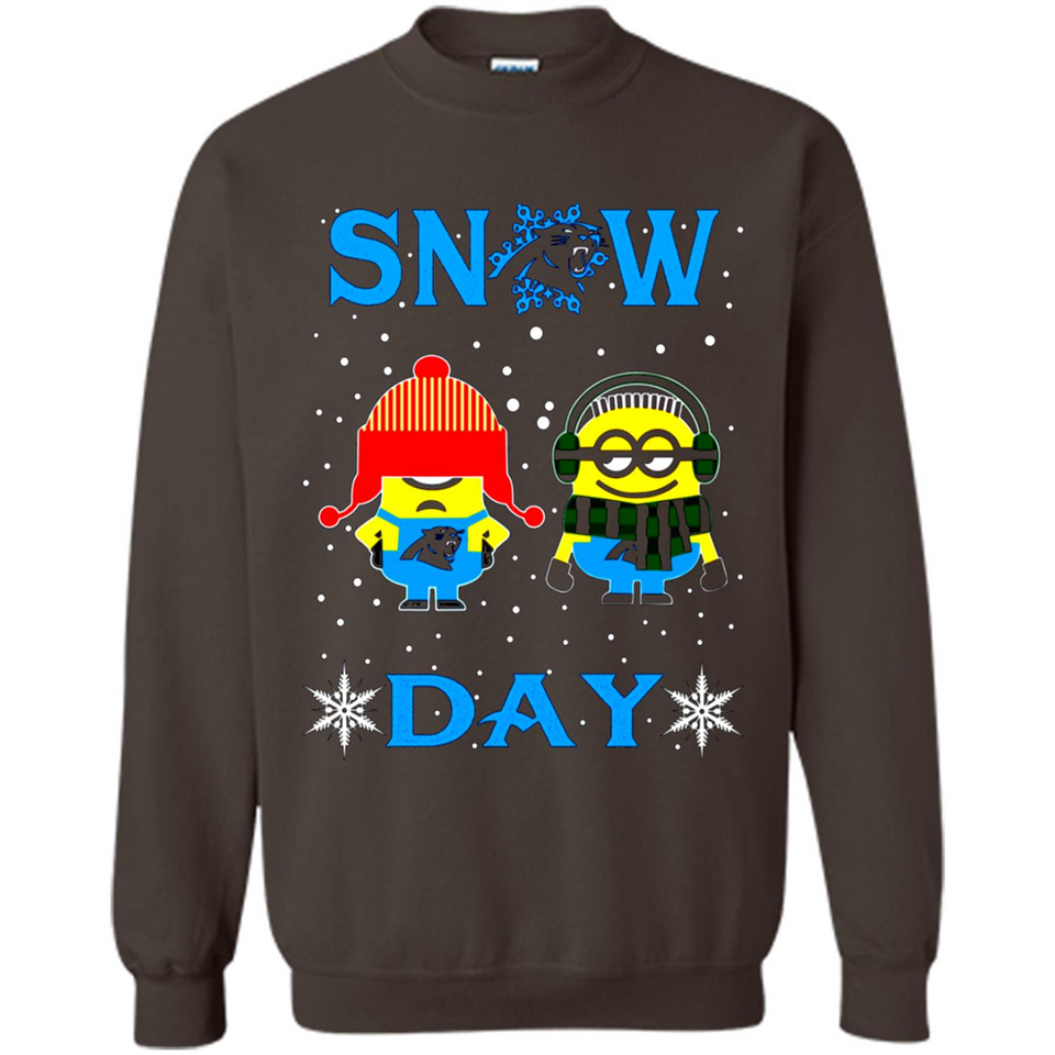 Snow Day Shirt For Carolina Panthers Vs Minion Fans pingpong