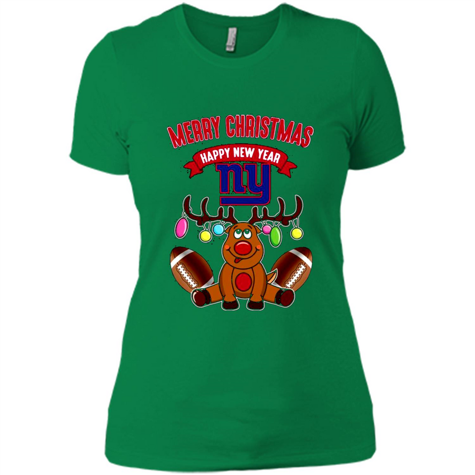 New York Giants NFL Reindeer Funny Merry Christmas And Happy New Year
