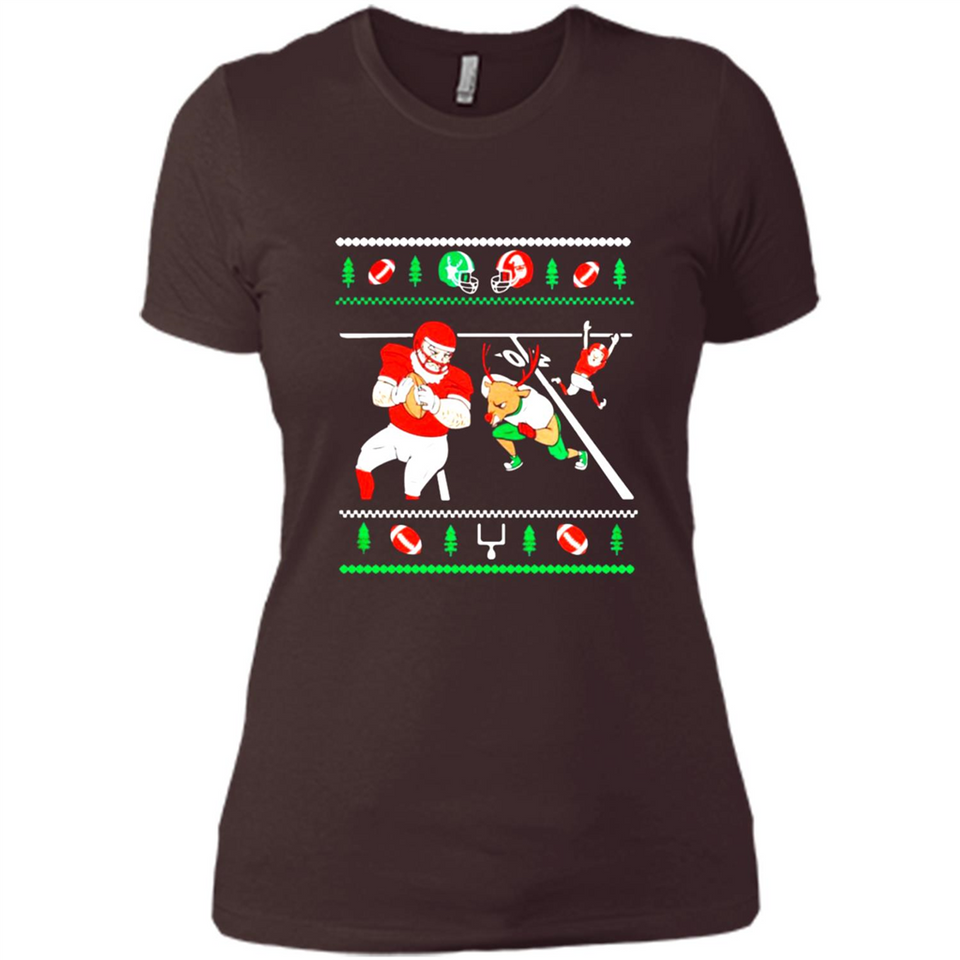 Santa vs Deer Football Ugly Christmas PINGPONG