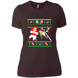 Santa vs Deer Football Ugly Christmas PINGPONG