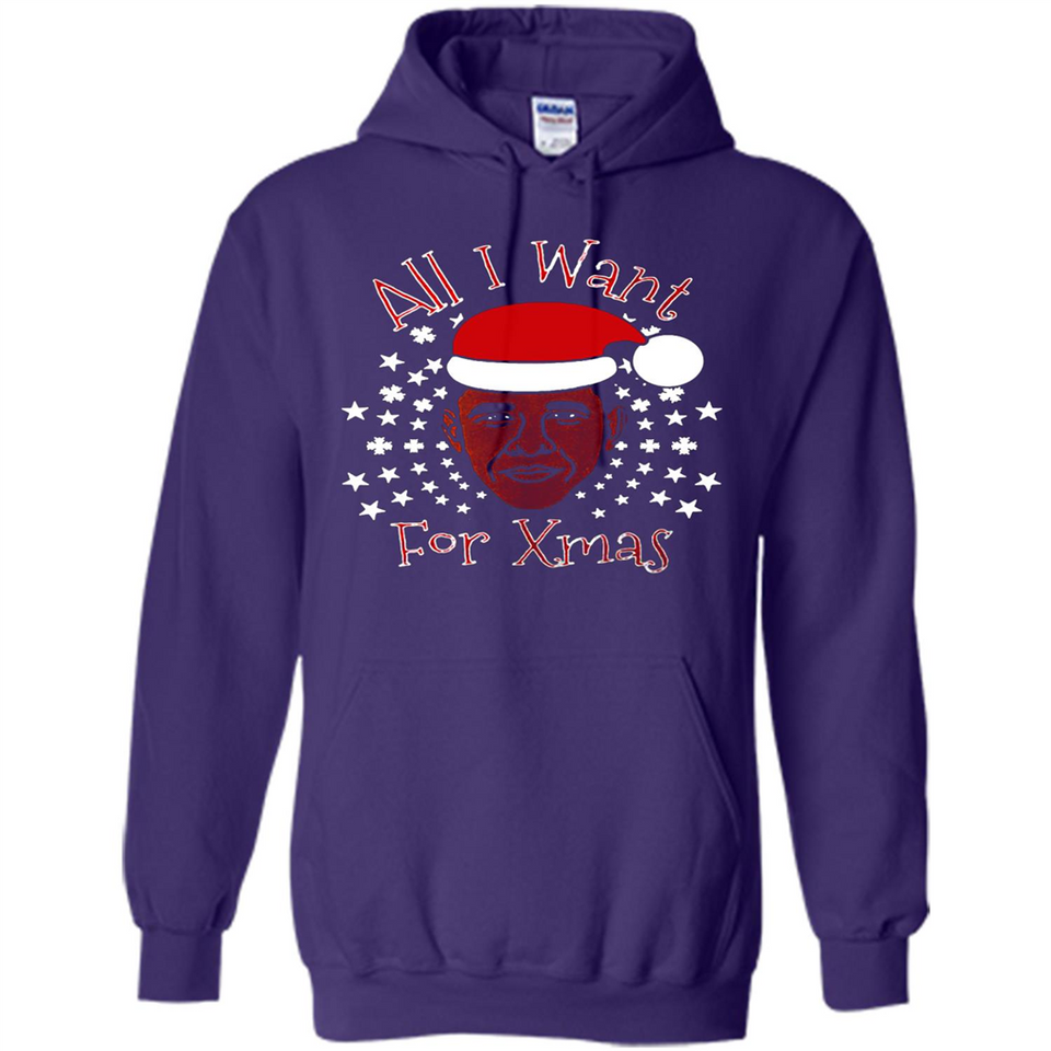 Obama All I Want For Xmas T Shirt PINGPONG - Hoodie