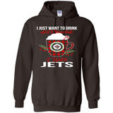 I Just Want To Drink Hot Chocolate & Watch Winnipeg Jets Ugly Christmas Sweater PINGPONG