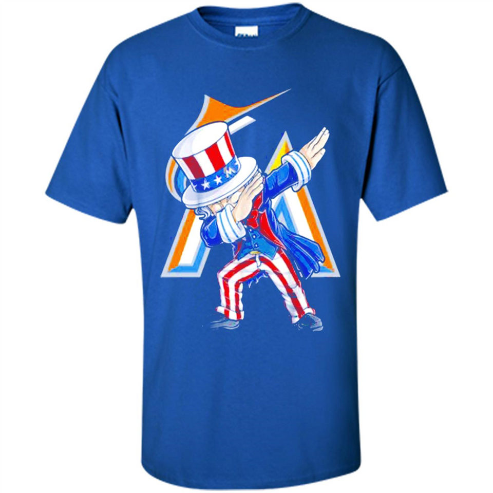 MLB MIAMI MARLINS UNCLE SAM DABBING INDEPENDENCE DAY