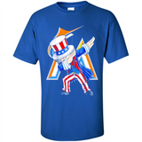 MLB MIAMI MARLINS UNCLE SAM DABBING INDEPENDENCE DAY