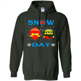 Snow Day Shirt For Calgary Flames Vs Minion Fans pingpong
