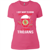 I Just Want To Drink Hot Chocolate & Watch USC Trojans Ugly Christmas Sweater PINGPONG