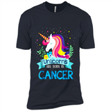Unicorns are born in Cancer Birthday Rainbow Gift Custom Ultra Cotton