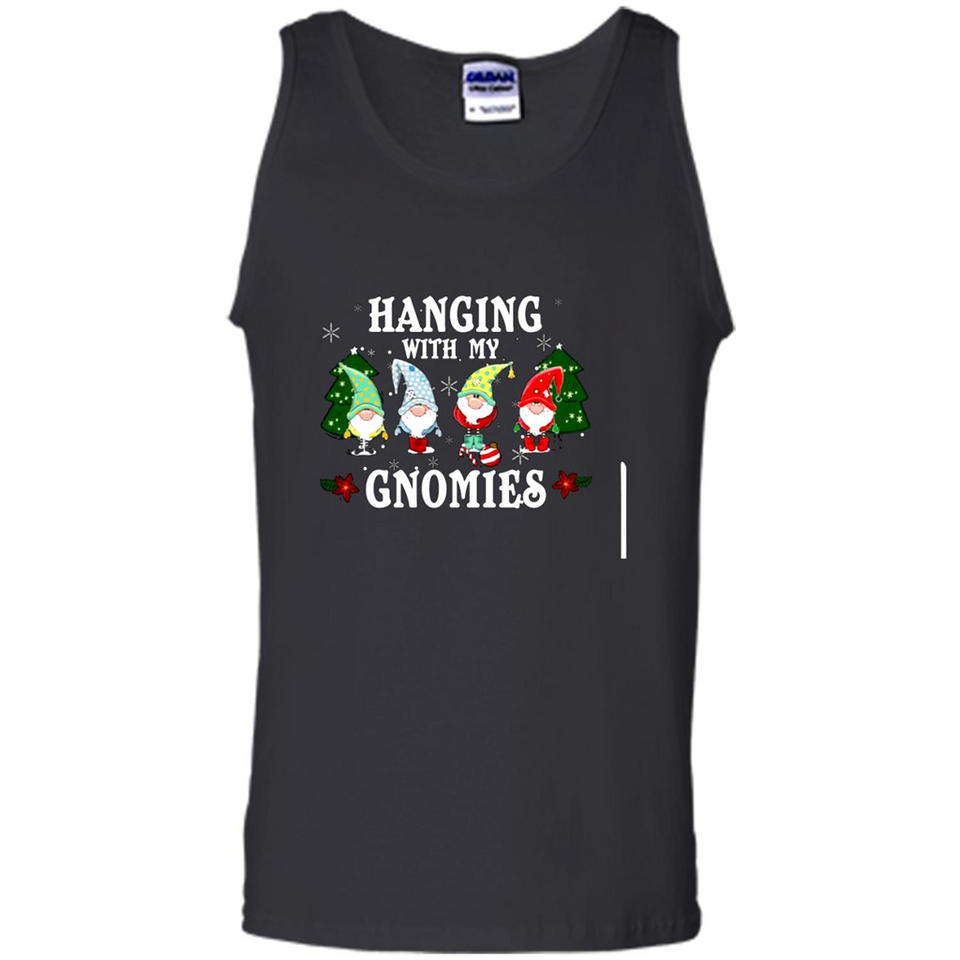 Christmas Garden Gnome Hanging With My Gnomies - Tank Top
