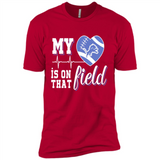 Detroit Lions Football My Heart is on that Field - Premium Short Sleeve T-Shirt