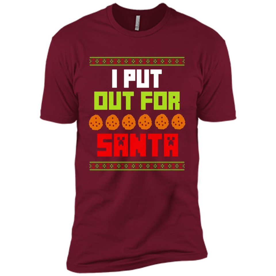 Cookies Out For Santa Christmas - Premium Short Sleeve T-Shirt