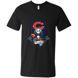 Chicago Bears Halloween The Nightmare Before Christmas - Men's V-Neck