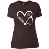 Stethoscope Heart Love Atlanta Falcons For Football Lovers