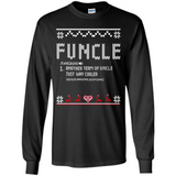 Mens Christmas Funcle Definition - Long Sleeve T-Shirt