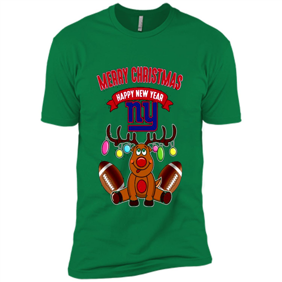 New York Giants NFL Reindeer Funny Merry Christmas And Happy New Year