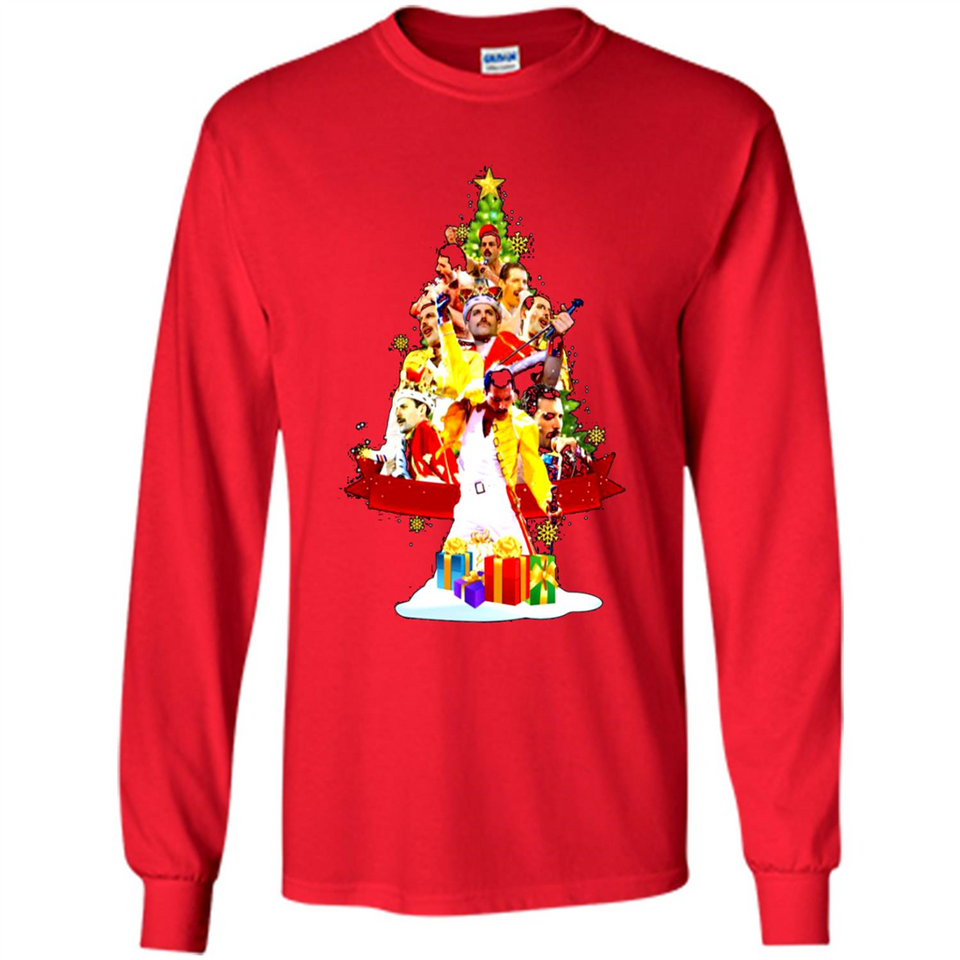 Freddie Mercury Christmas Tree Sweatshirt PING PONG