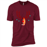 Football Christmas Shirt Reindeer Christmas Football Funny - Premium Short Sleeve T-Shirt