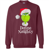 Santa Grinch Define Naughty Christmas Sweatshirt - Sweatshirt