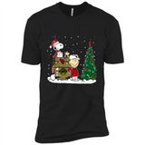 Arizona Cardinals Snoopy The Peanuts Movie Christmas Football Super Bowl pingpong - Premium Short Sleeve T-Shirt