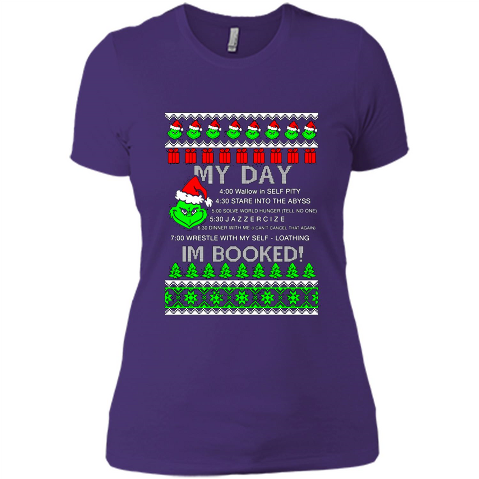 Mr Grinch my day I’m booked Christmas sweater PINGPONG