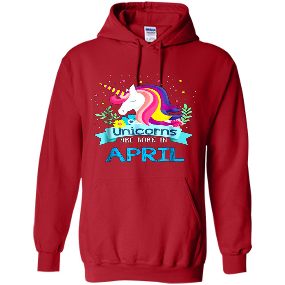 Unicorns are born in April Birthday Rainbow Gift Custom Ultra Cotton