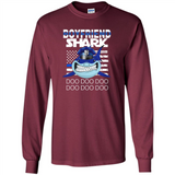 Police boyfriend Shark Blue Line Tee
